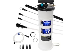 SIXIWANZI 6.5L Oil Extractor Pump, Pneumatic/Manual Fluid Extractor with Pipe Storage Units