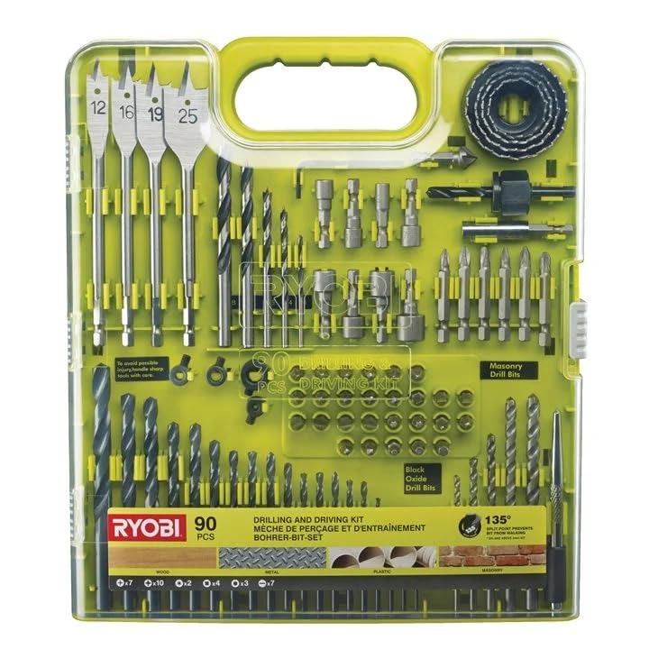 RAKDD90 Set of 90 Accessories for RYOBI Drill Driver