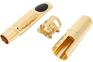 KADIMENDIUM Tenor Saxophone Mouthpiece, Durable Brass Sax Mouthpiece Fine Workmanship Metal Sax Mouthpiece for Performance(6 breaths)
