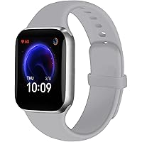 UPOLS Compatible with Apple Watch Band 38mm 40mm 42mm 44mm, Soft Silicone Sport Strap Replacement Bands Compatible for…
