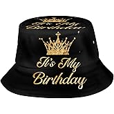 ZLRJYNG Its My Birthday Bucket Hat, Unisex Birthday Hat Outdoor Beach Summer Fisherman Cap for Men Women Teens