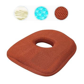 Amazon Com Yuwell Donut Pillow Memory Foam Gel Seat Cushion For