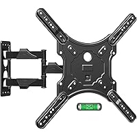 ELIVED TV Wall Mount for Most 26-60 Inch TVs, Swivel and Tilt Full Motion TV Mount with Single Stud Perfect Center Design, Wa