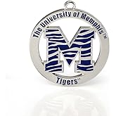 Fan Frenzy Gifts NCAA Memphis Tigers Silver Ornament