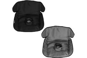 Lynmark® 2x Potty Training Car Seat Protector for Child Car Seat- Waterproof Soft Car Seat Piddle Pads for Toddlers, Baby- Travel-Friendly Washable Liner for Spills, Nappy Leak, Accident- Grey & Black