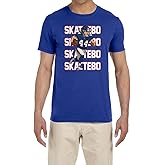 Blue New York Cam Skattebo Text Pic T-Shirt