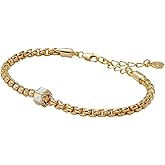 Alex and Ani Mother Of Pearl Venetian Chain Bracelet