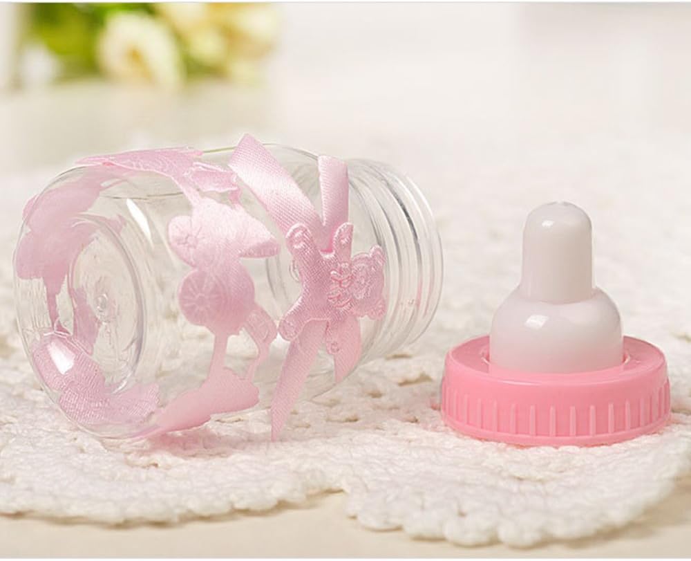Rose Boite A Bonbon 24pcs Bouteille A Bonbon Mignon Bonbonniere Bebe Cadeaux Decoration Pour Garcons Filles Anniversaire Baby Shower Par Eizur Decorations Et Accessoires De Fetes Decorations Et Accessoires De Fete Pour