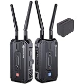 Hollyland Pyro H Wireless Video Transmission System Bundle | With 2000 ACD-607 Rechargeable Battery, NP-F960/970 Equivalent, 4K/30fps, Dual-Band Frequency, 4 Receivers Support