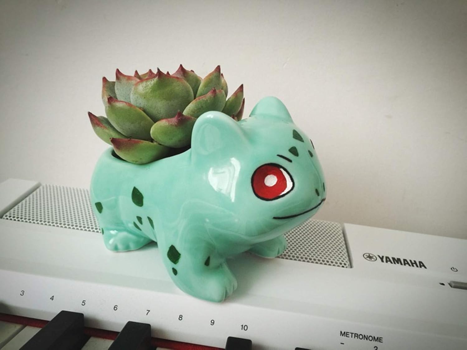 YODOOLTLY Ceramic Flower Pots- Cute Cartoon Succulent Planter Pots Green Small Animal Shaped DIY Art Vase Flowerpot for Office Desktop Garden Home Decorative - Image 3