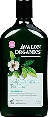 Avalon Organics Scalp Treatment Tea Tree Shampoo, Encourages Scalp Well-Being and Leaves Hair Soft, 11 Fluid Ounces