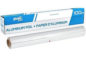Titan Flex Aluminum Foil Roll 45 cm x 100 m (45 m²), Silver