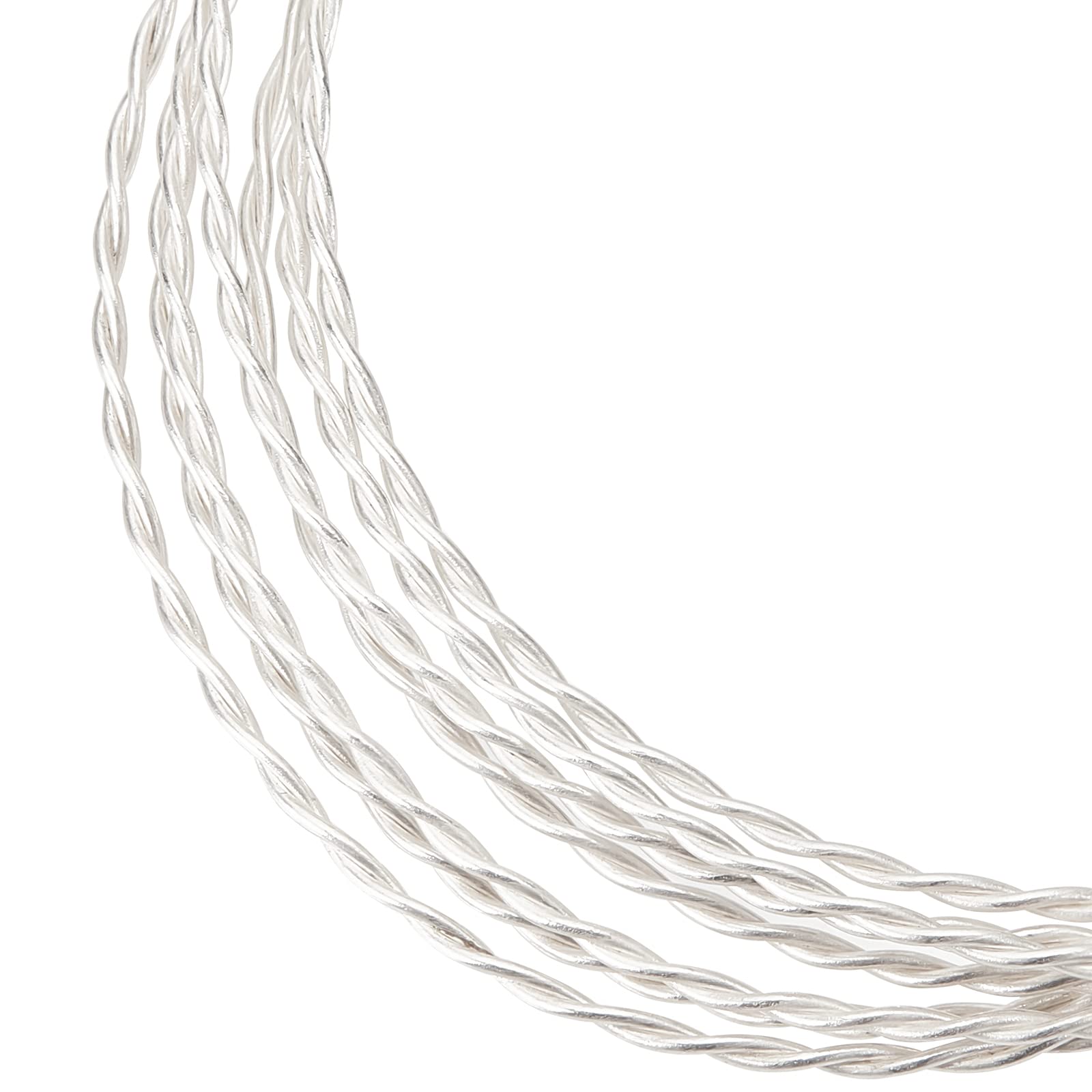BENECREAT 18 Gauge/1mm Pure Silver Sterling Wire 1m Dead Soft Round Twist Wire for Jewelry Making and Beading