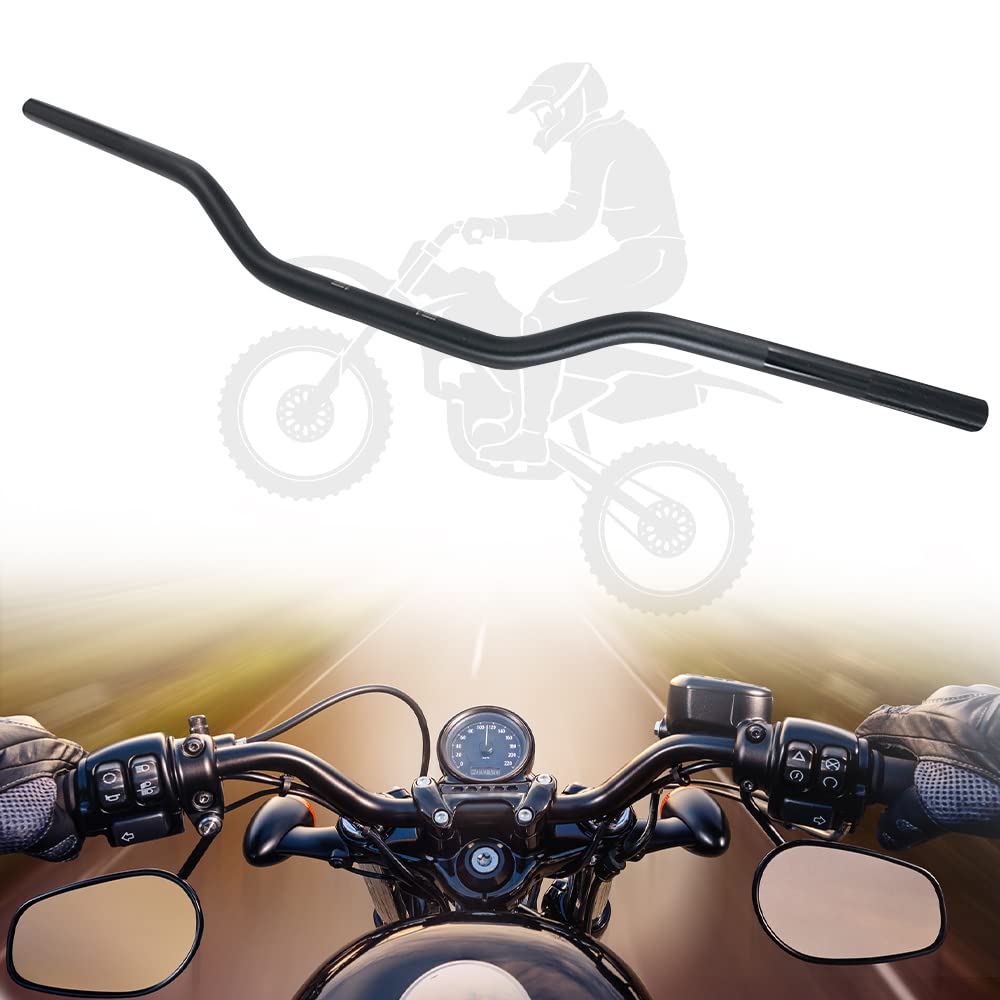 7/8" 22mm Motorcycle Handlebar Universal Handlebar For EXC TE DL CRF CB YZF WR XT KLX KX DRZ KLR Dirt Bike ATV Motocross Enduro Black