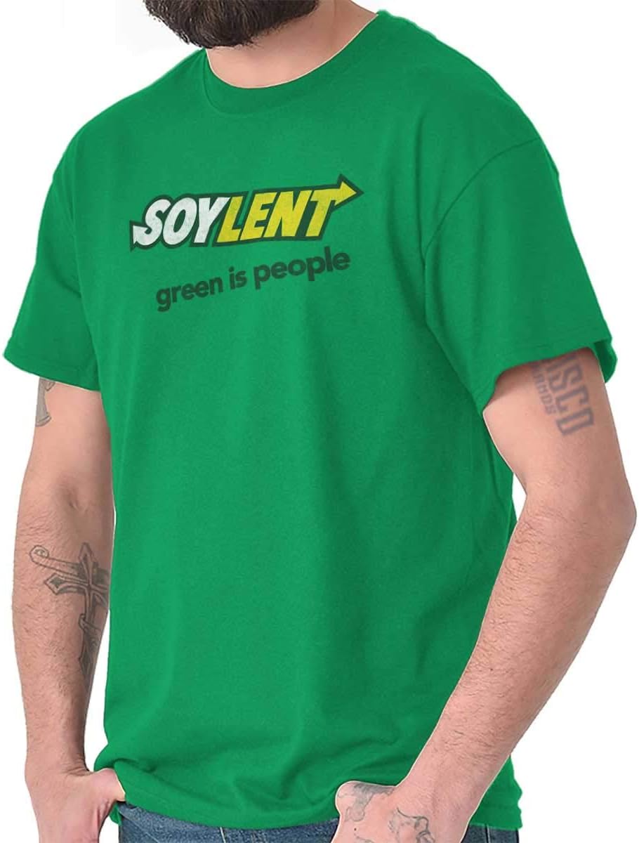 Classic Teaze Soy Lent Green People Logo Retro 70 Movie T Shirt (3X Large)