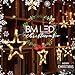 BM LED String Lights 12 Star 138 LED Waterproof Hanging Decoration for Wedding, Party, Home, Patio Lawn, Garden, Window Indoor Outdoor (Warm White)