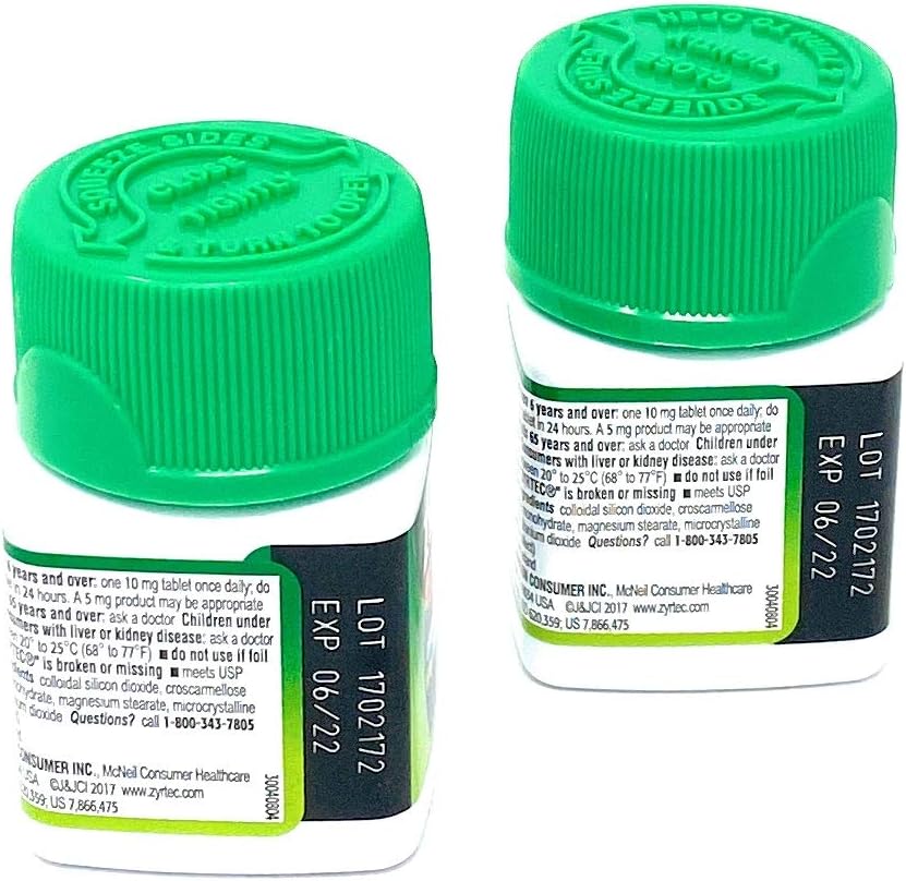 Product of Zyrtec Allergy 10mg Original Prescription Strength Tablets, 100 Ct. - Allergy [Bulk Savings]: Health & Personal Care