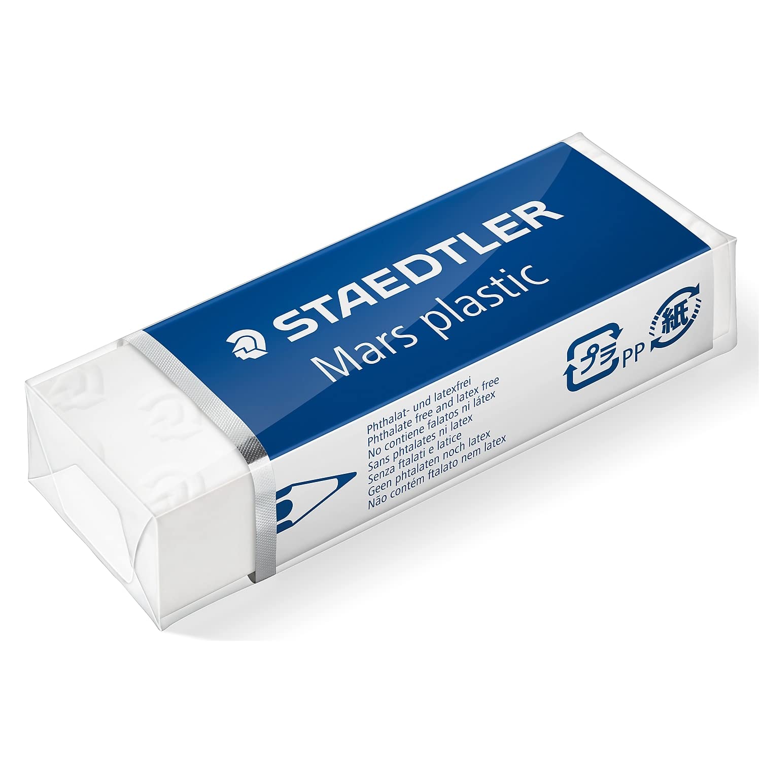 STAEDTLER Mars Plastic Vinyl Erasers (20-Pack), White Erasers for Clean & Precise Results - Latex-Free, Minimal Crumbling