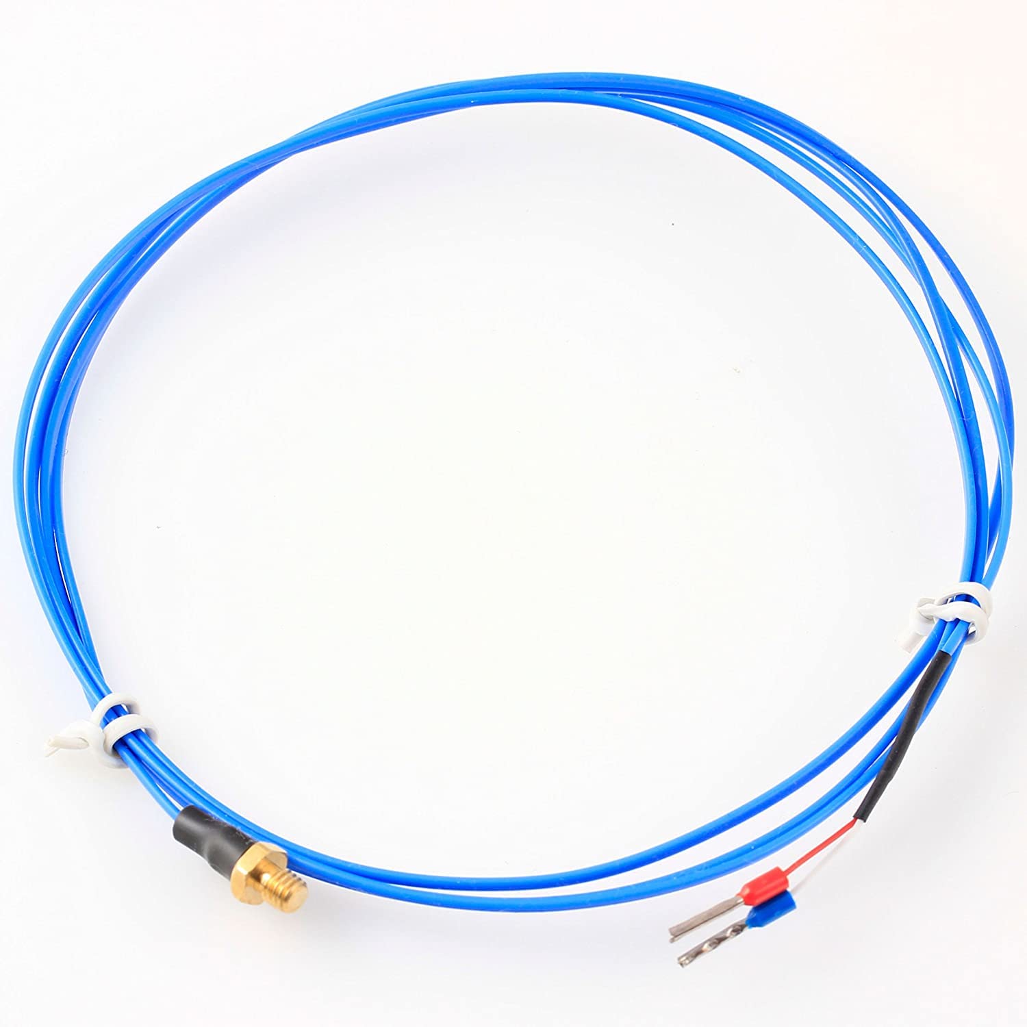 BIAOBIAO 1.2 Meter K Type Thermocouple Temperature Thermocouple Sensor Temperature Detector Temperature Gauge with M4 Thread for 3D Printer Temperature Sensor