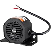 FARBIN Truck Back up Alarm 12V-48V Car Reverse Alarm Horn Backup Warning | with wire for easy installation, waterproof, 105dB 12V-48V, BIBI buzzer, heavy-duty backup warning