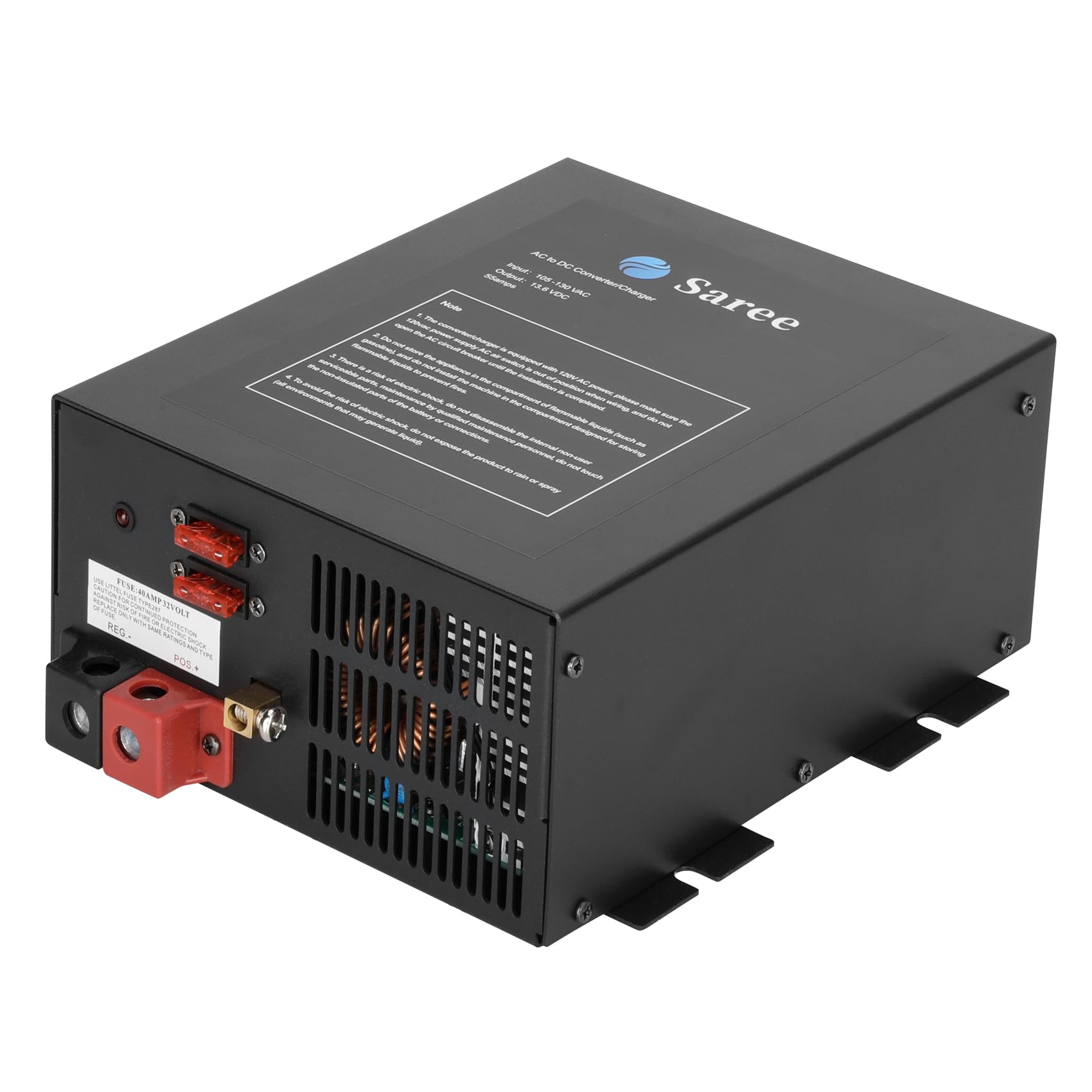 Photo 1 of RV Converter 55Amp RV Power Converter Built-in 4 Stage Smart Battery Charger for 110VAC to 12VDC RV Power Converters, Fully Adjustable Output from 13V to 16.5V