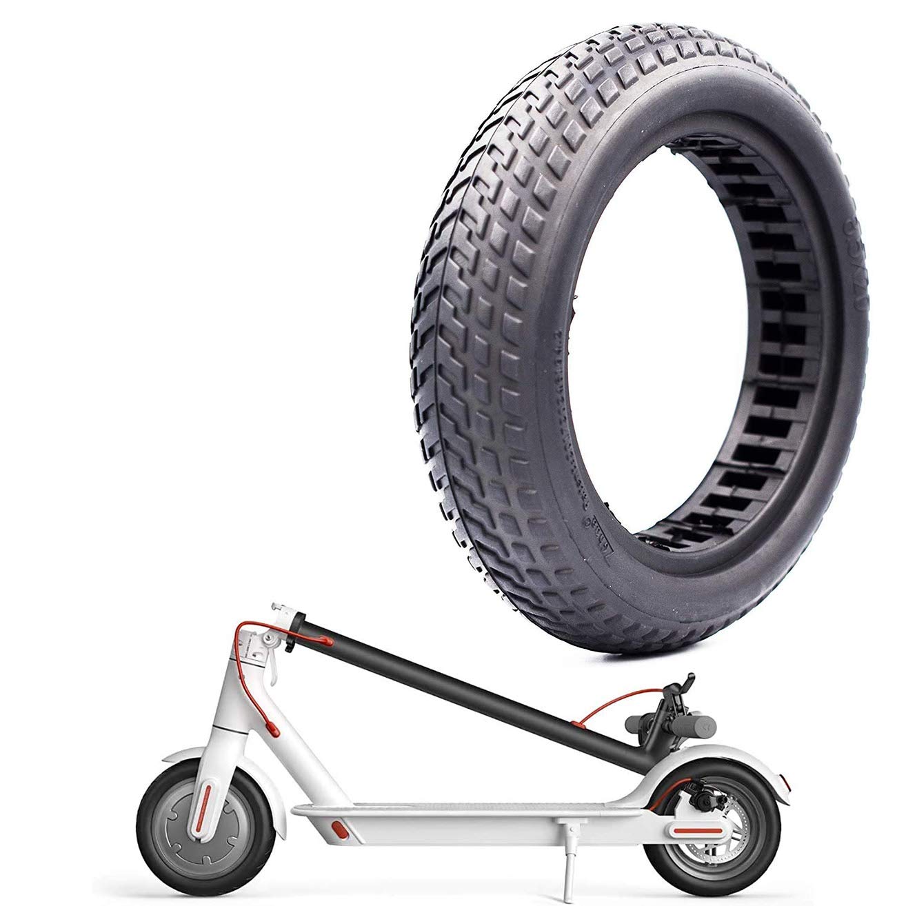 GLDYTIMES 8.5 inch Solid Tire Replacement for Xiaomi Mi m365 / gotrax gxl V2 Electric Scooter 8.5 inches Scooter Wheel's Replacement Explosion-Proof Solid Tire「One Piece 」
