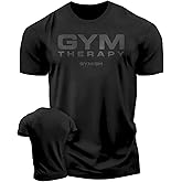 Gymish Lifestyle Gym Therapy Workout Shirts for Men, Lifting T-Shirt for Gym Workout
