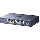 UGREEN 2.5Gb Switch, 6-Port Ethernet Switch, 5 x 2.5Gb Uplink + 1 x 10Gb SFP+, Standard/Link Aggregation to 5Gbps/VLAN 3 Mode