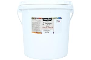 Handy Art Designer's Palette Modeling Paste Medium | 128 oz Gallon Container | Creates 3D Texture & Impasto Effects | Artist-