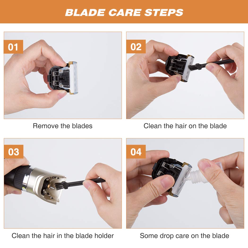 PANGU-Dog Clippers,Professional Pet Grooming Kit Low Noise, Rechargeable Pet Shaver Cordless Silent Dog Hair Trimmer with scissors comb Best Hair Clipper for Dogs Cats pets