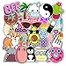 Stickers for Water Bottles 46-Pack Qucuek Cute,Aesthetic,Trendy Stickers for Girls Teens, Perfect for Hydro Flask,Laptop,Phone,Travel Extra Durable 100% Vinyl