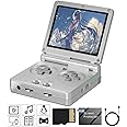 RG35XXSP Flip Retro Handheld Game Console ,3.5 Inch IPS Screen Linux System Built-in 64G TF Card 5532 Games Support 5G WiFi Bluetooth TV Output(Silver-New)
