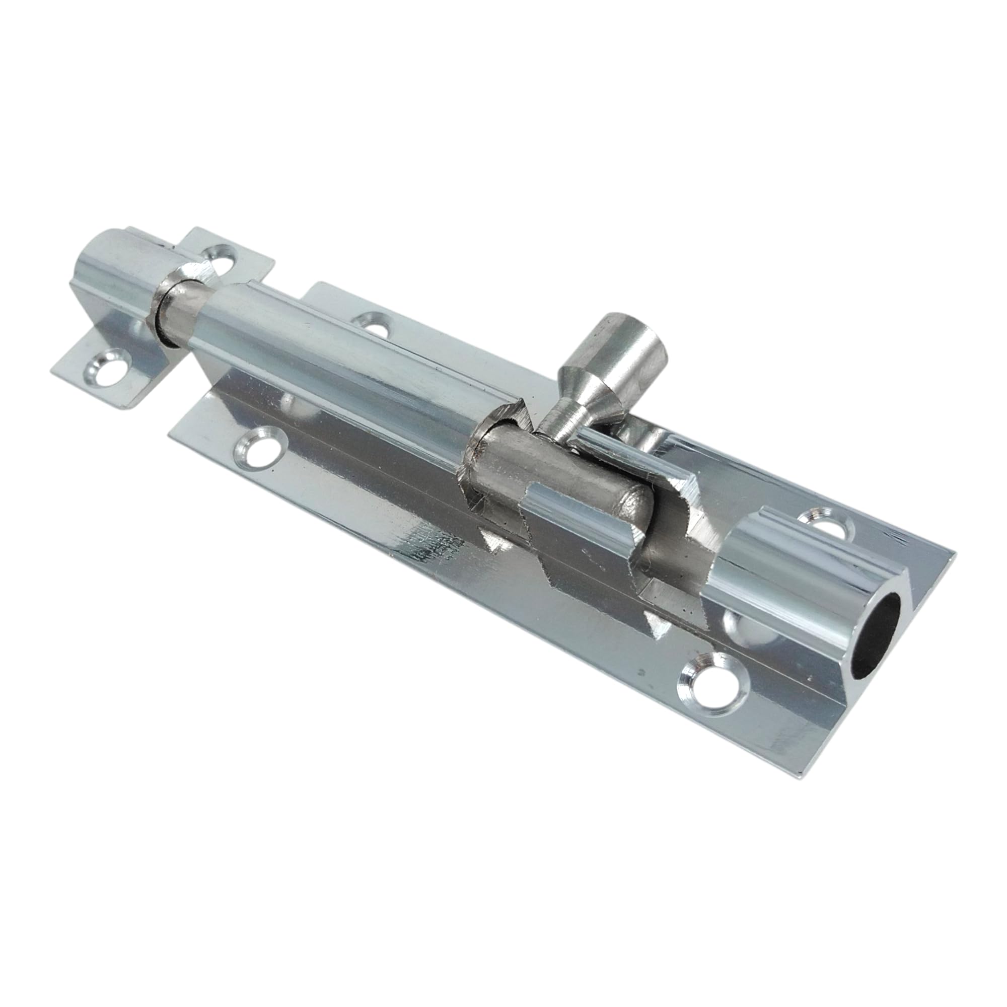 Merriway BH01403 75mm (3 inch) Polished Chrome Surface Door Bolt, 75 mm