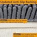 Vdomus Soft Microfiber Shag Bath Rug, Extra Absorbent and Comfortable, Anti-Slip, Machine-Washable Large Bathroom Mat, (Grey 32'' X 20'')