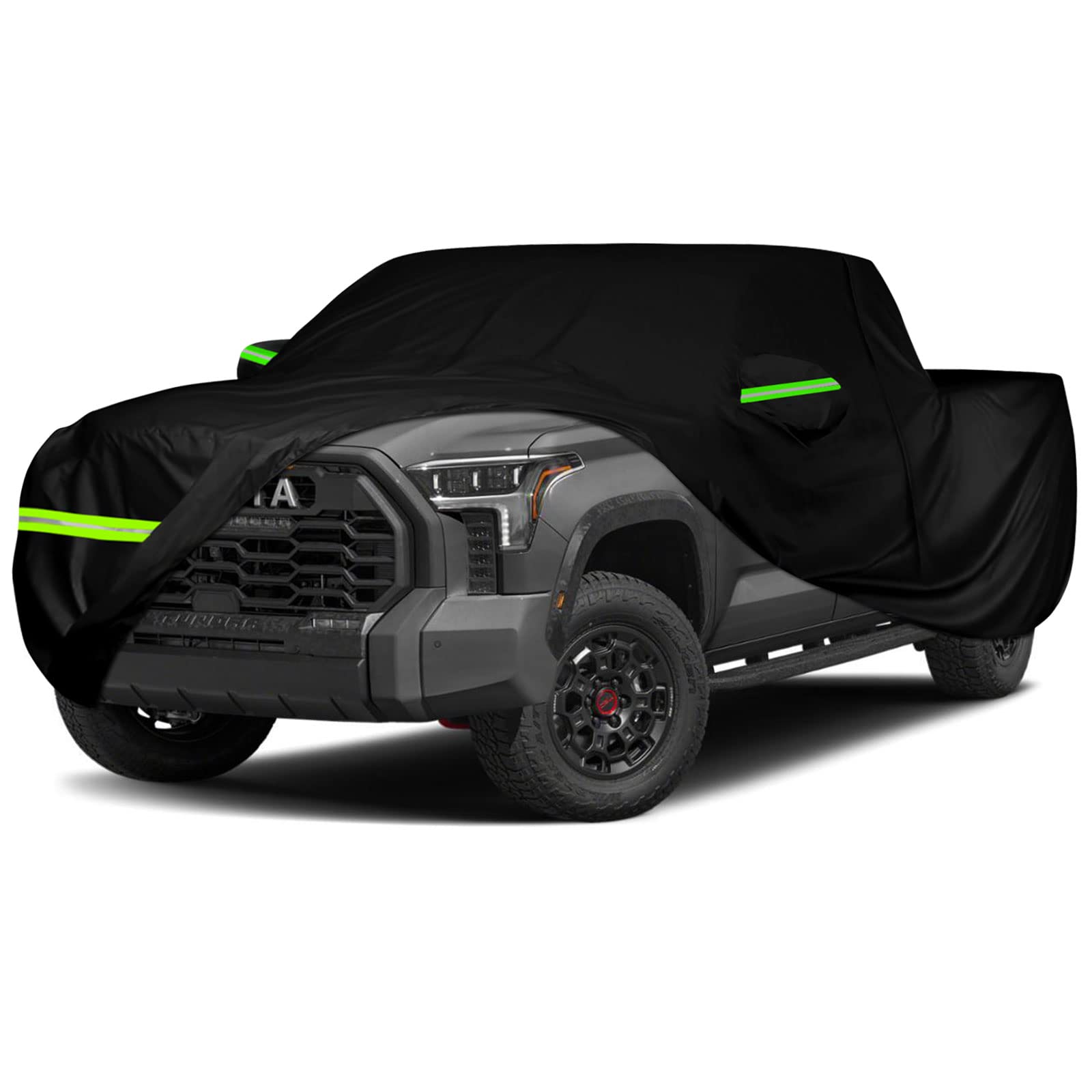Photo 1 of Waterproof Car Cover Replace for 2007-2025 Toyota Tundra CrewMax Standard Bed(6.5ft) / Double Cab Long Bed(8ft) 420D All Weather Car Covers with Zipper Door for Snow Rain Protection