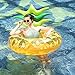 Giant Inflatable Pineapple Pool Float - Happytime Pool Float 43 inches Swim Ring Summer Party Beach Lilos