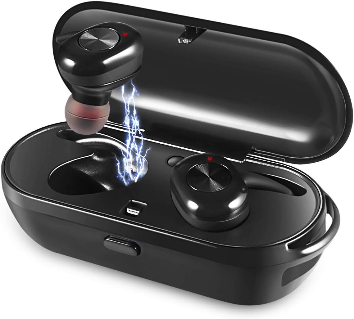 Wireless Earbuds, Upgraded Noise Cancelling Bluetooth Earbuds with 3D Stereo Sound Wireless Headphones Wireless Sport Earbud with Breathing Mini In-Ear Sports Earphones Car Headset with Mic for iPhone