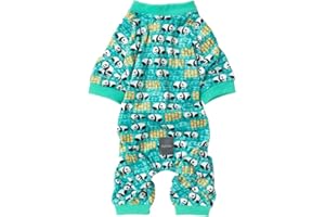 Fuzzyard Snoozy Panda Teal Dog Pajamas (Size 6)