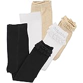 RuffleButts Baby/Toddler Girls 3-Pack Footless Ruffle Tights