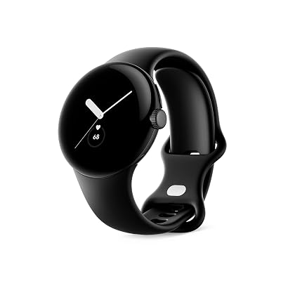 Google Pixel Watch LTE 41mm Matte Black Stainless Steel Obsidian Band Renewed