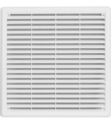 Haco Lüftungsgitter Abluftgitter aus ASA Kunststoff mit Insektenschutz weiß 300x300mm