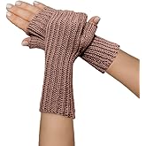 TINKUY PERU Alpaca Wool Winter Fingerless Gloves – Unisex Mittens, Hand-Knitted, Warm, Soft, Hypoallergenic – One Size