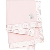Little Giraffe Posh Mink Baby Blanket - Double-Sided Ultra Soft Plush Fabric, for New Moms, Newborn Must-Have for Girls, Cozy & Cuddly Comfort Blanket, 29" x 35", Pink