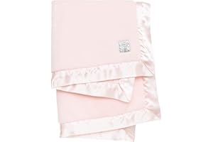 Little Giraffe Posh Mink Baby Blanket - Double-Sided Ultra Soft Plush Fabric, for New Moms, Newborn Must-Have for Girls, Cozy & Cuddly Comfort Blanket, 29" x 35", Pink