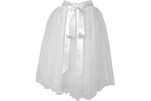 Dancina Girls Knee Length Tutu Layered Tulle Skirt Ages 2-13