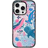 CASETiFY Impact Case for iPhone 16 Pro [Slim / 8.2 ft. 4X Military Grade Drop Protection/Wireless Charging Compatible] - Under The Sea - Clear Black