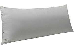 NTBAY Microfiber Body Pillow Cover, 100% Brushed Ultra Soft and Cozy Envelope Closure Full Body Pillowcase for Adults, 20x54 