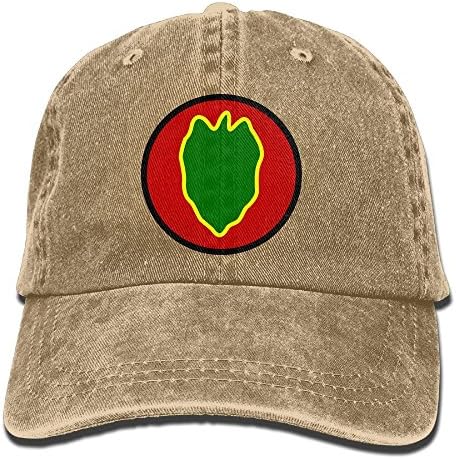 24th Infantry Division United States Washed Retro Adjustable Denim Hats Leisure Hats For Male Female