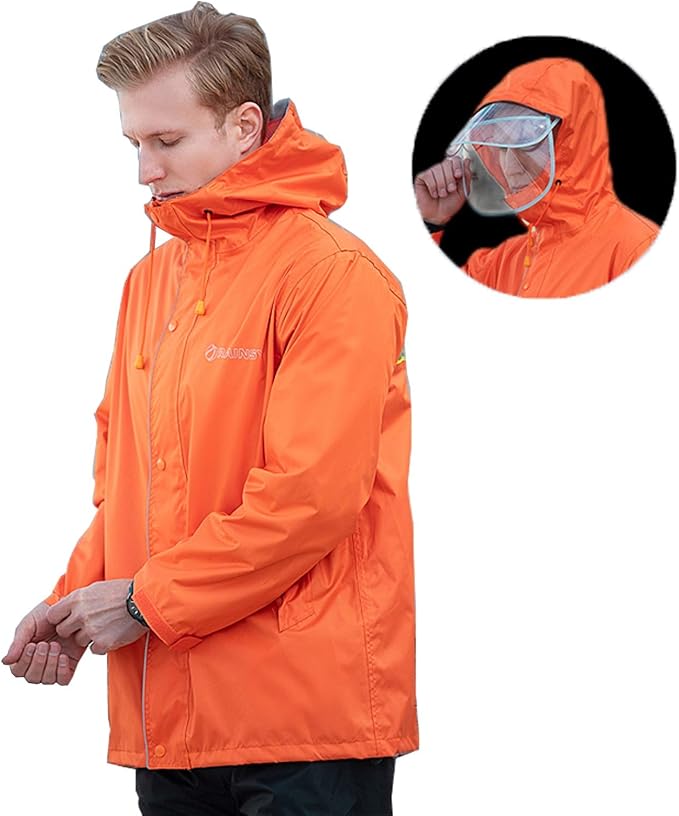 Kway Uomo Antipioggia Trekking Tuta Da Pioggia Per Oto Oda Sport