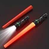 E-riding 2 Pack 16 Inch Traffic Flashlight Wand with 5 Flashing Modes | Traffic Control Baton for Airport, Parking, Car Directing